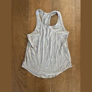 lululemon gray racerback sleeveless workout tank top